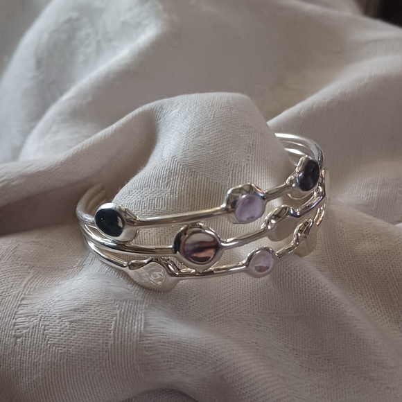 IPPOLITA Onda 3 Row Cuff Bracelet, Sterling Silver - Picture 5 of 13